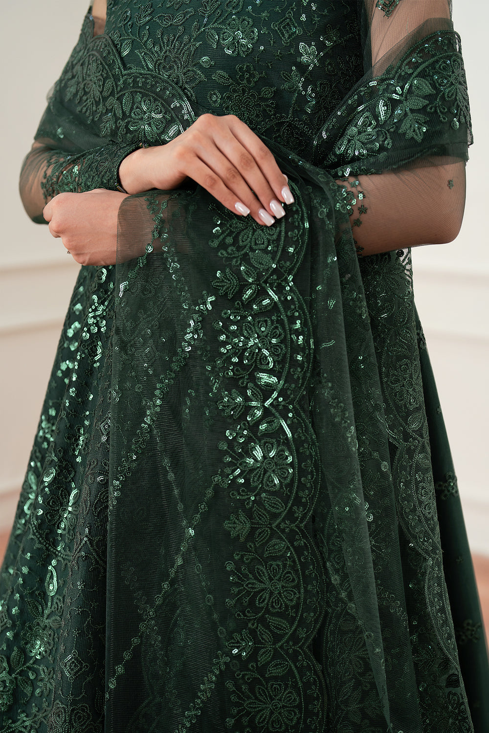 Farasha | Essence Formals 25 | Emerald Muse by Farasha - Designer Dress  - Type : Ladies Clothes - Available at Libayah - 100% Original 