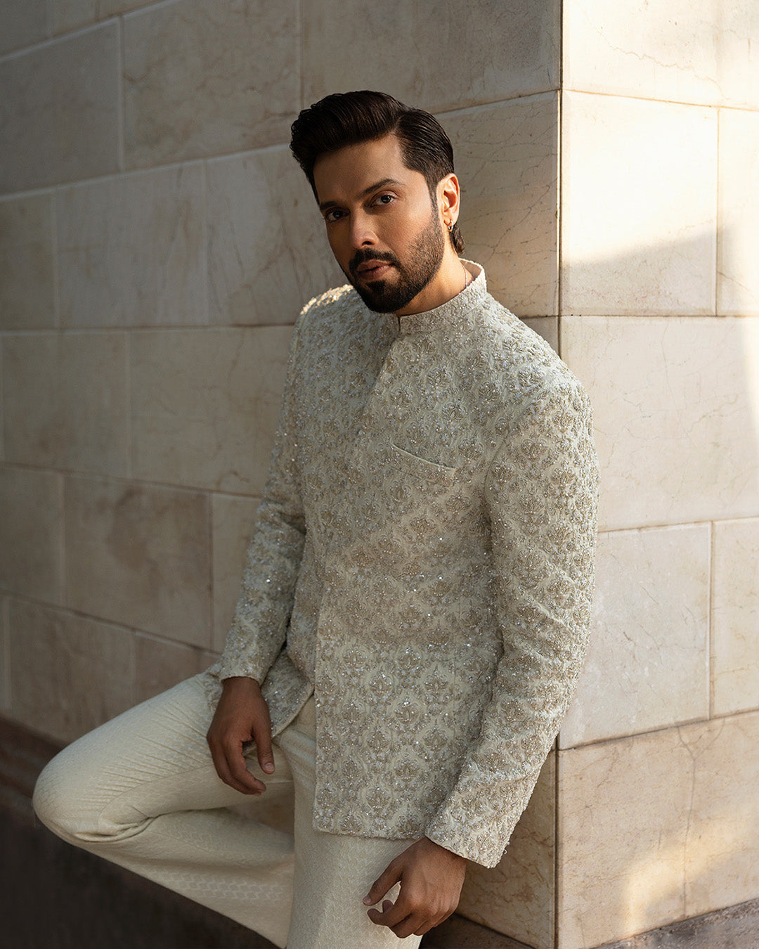 Pakistani Menswear | Faiza Saqlain | Burq by Faiza Saqlain - Designer Dress - Type: MensWear - Available at Libayah - 100% Original