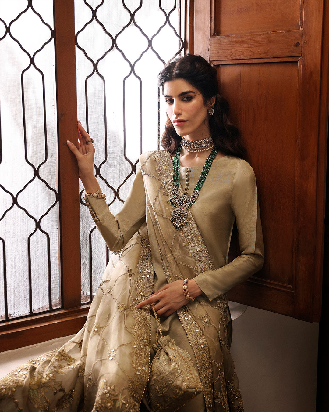 Faiza Saqlain | Mehermah Luxe Formals | Nainsi by Faiza Saqlain - Designer Dress - Type: Ladies Clothes - Available at Libayah - 100% Original