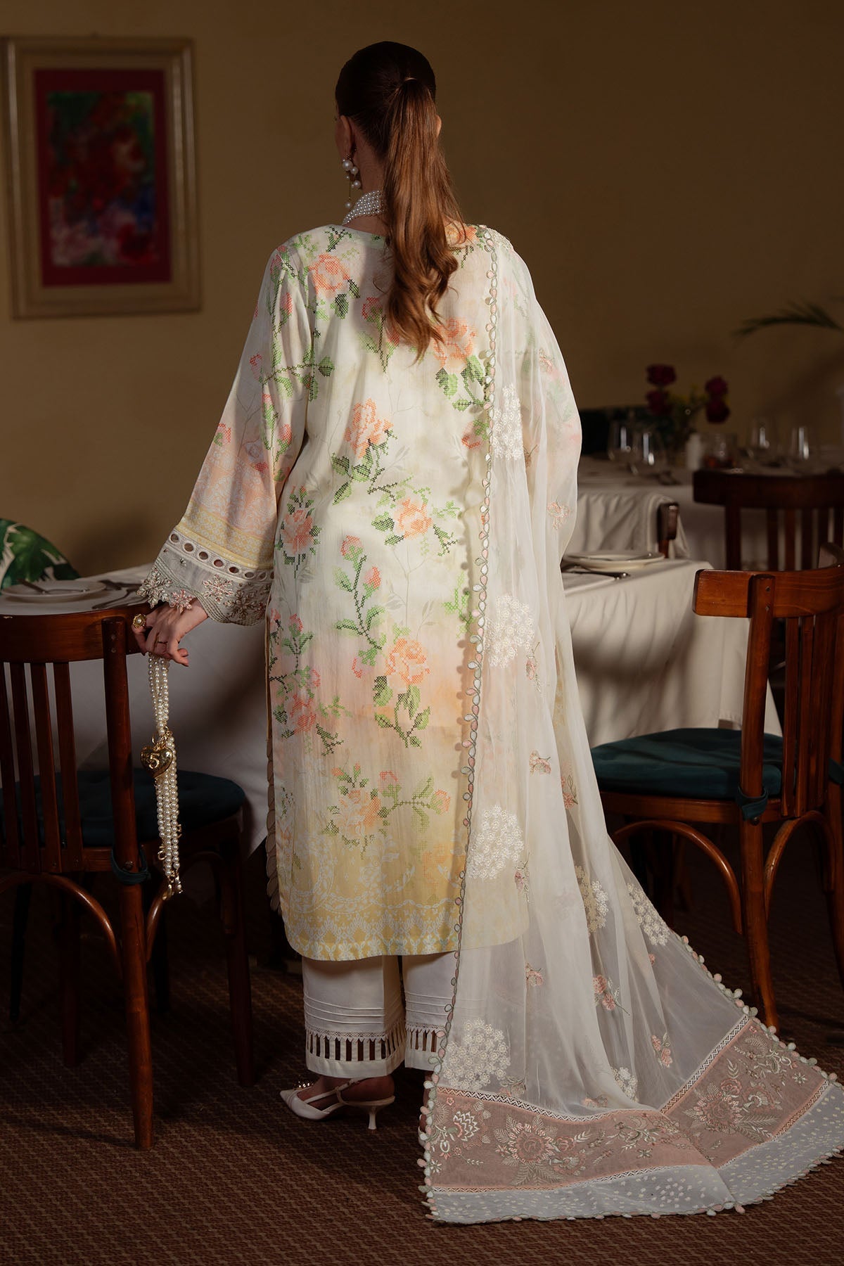Nureh | Swiss Lawn | NS-163 by Nureh - Designer Dress  - Type : Ladies Clothes - Available at Libayah - 100% Original 