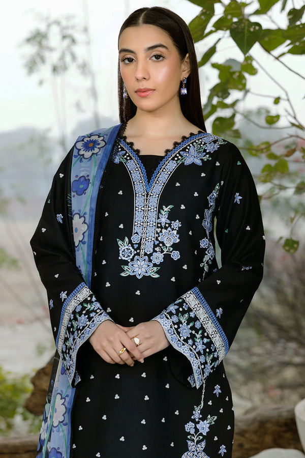 Farasha | Summer Weaves Embroidered Lawn | Ashen Light by Farasha - Designer Dress - Type: Ladies Clothes - Available at Libayah - 100% Original