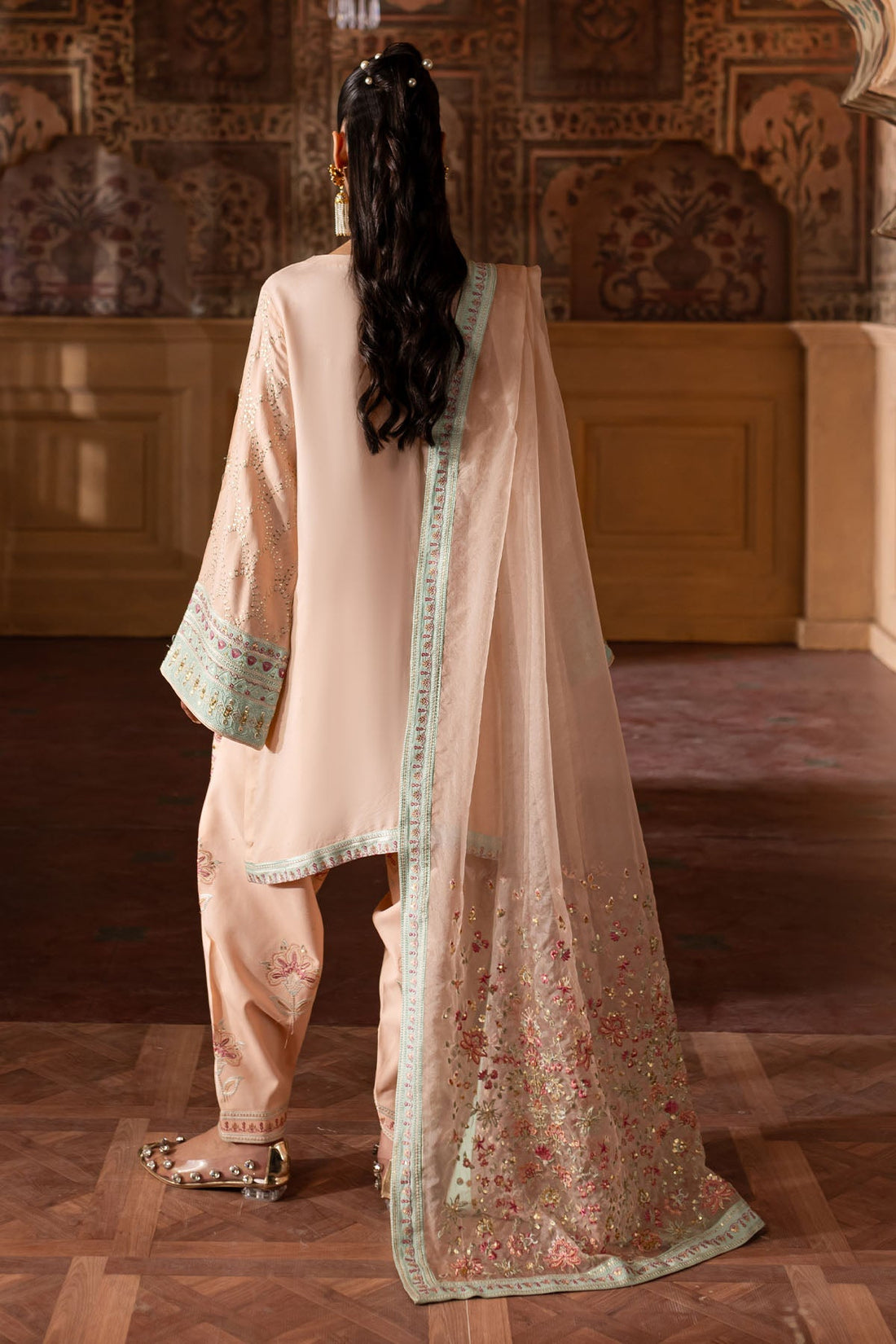 Nureh | Nur Mahal Formals | NE-141 by Nureh - Designer Dress - Type: Ladies Clothes - Available at Libayah - 100% Original