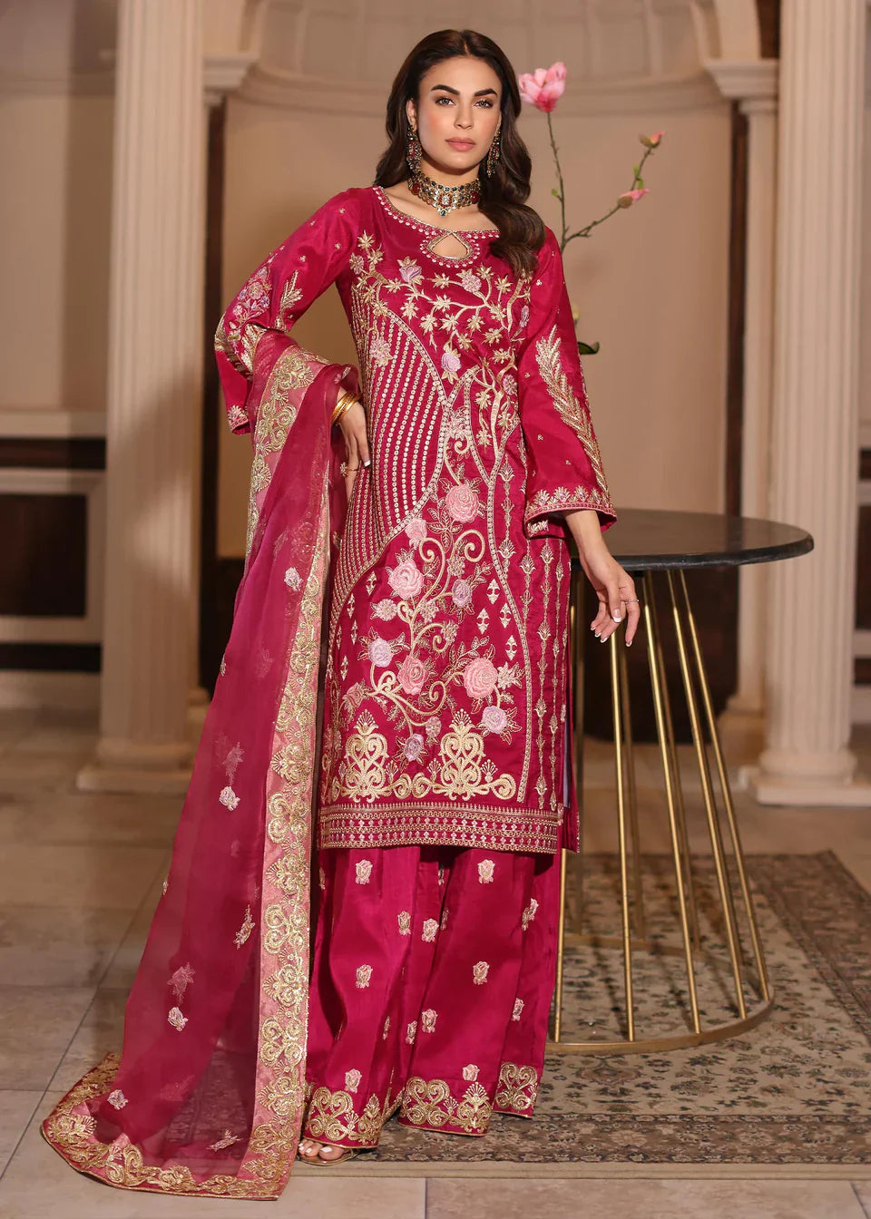 Waqas Shah | Meh-E-Nur | FREESIA by Waqas Shah - Designer Dress - Type: Ladies Clothes - Available at Libayah - 100% Original