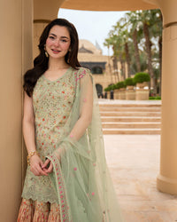Faiza Saqlain | AYA - Unstitched Luxury Lawn '26 | Eldira by Faiza Saqlain - Designer Dress  - Type : Ladies Clothes - Available at Libayah - 100% Original 