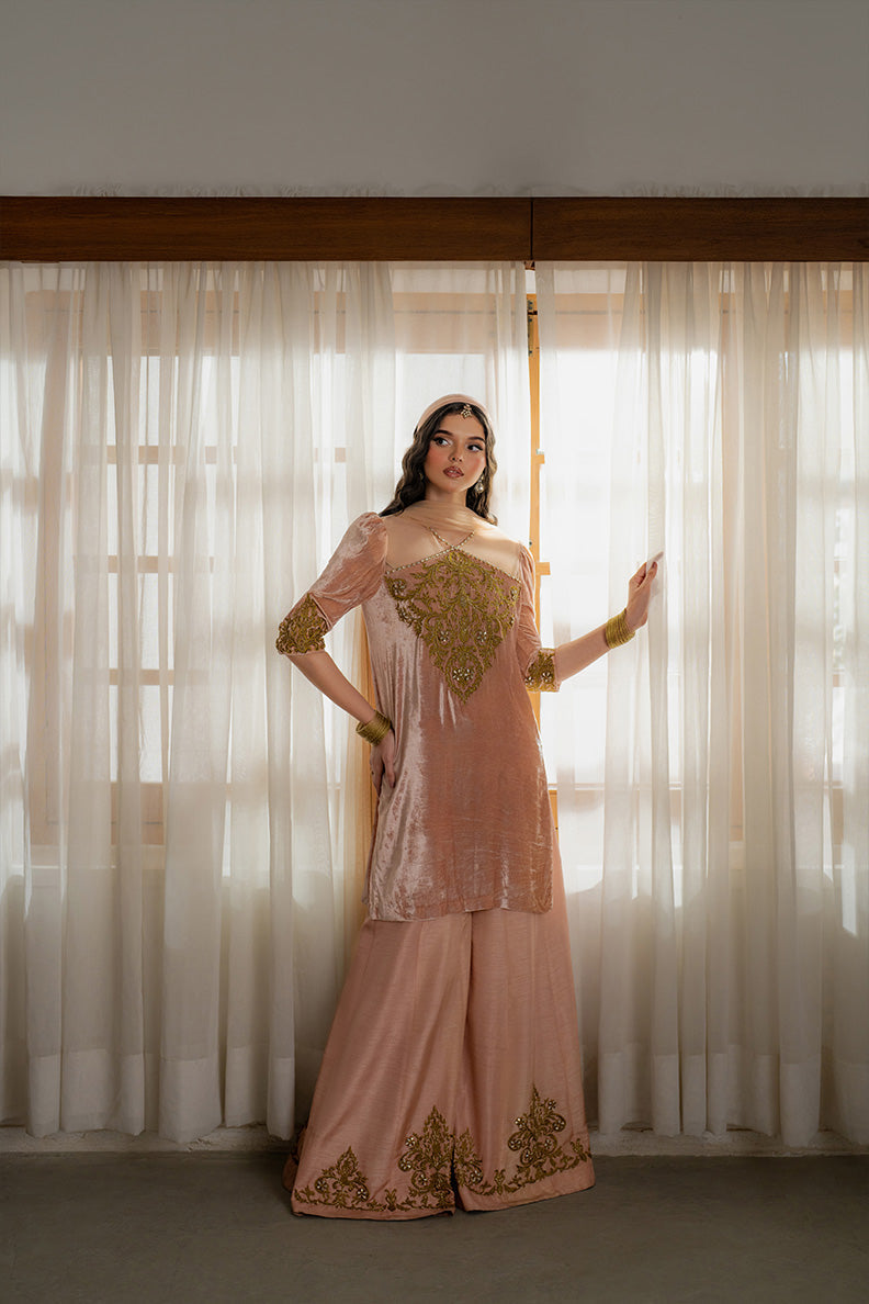 Caia | Luxury Velvet Edit 25 | Roselle (Pink) by Caia - Designer Dress - Type: Ladies Clothes - Available at Libayah - 100% Original