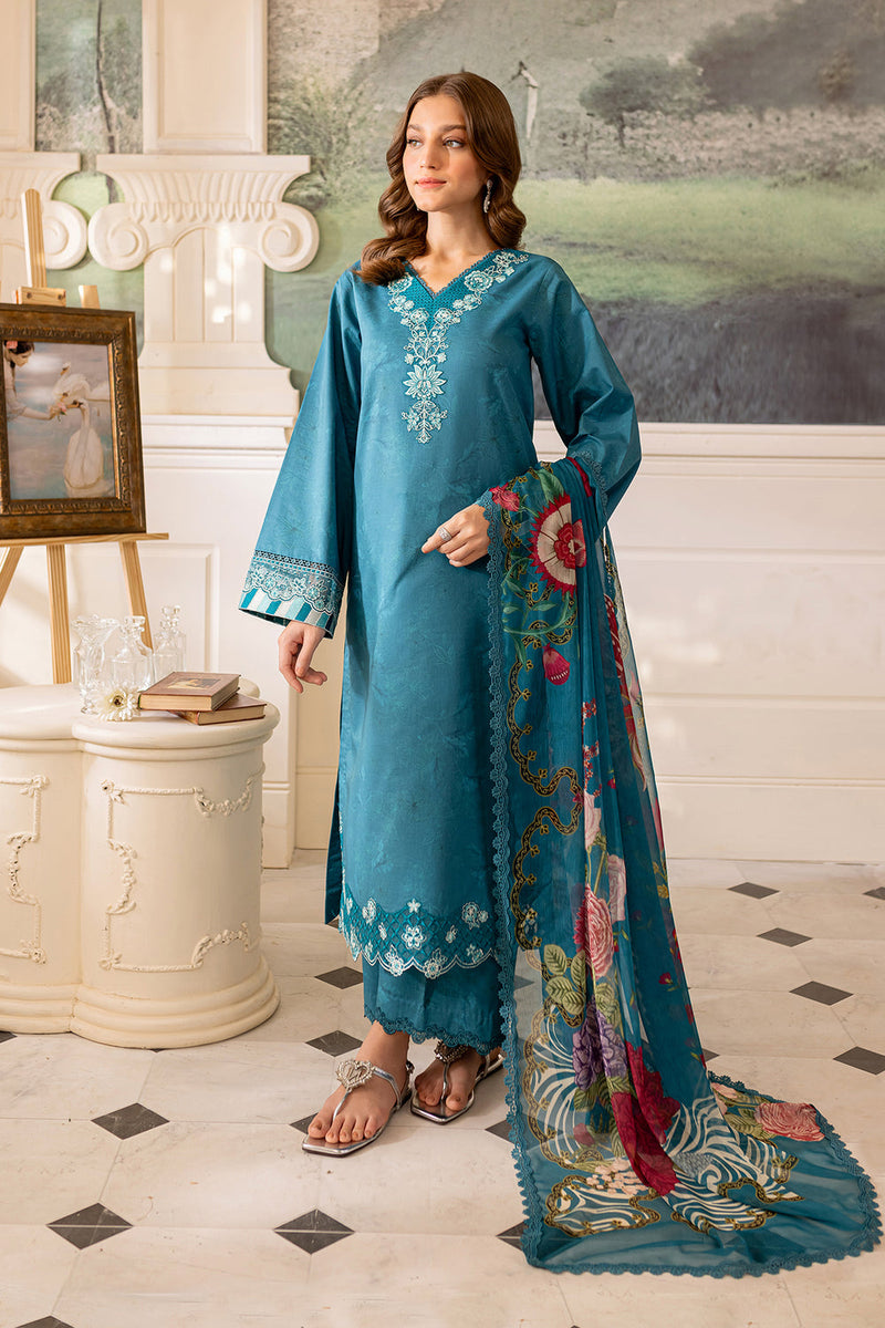 Farasha | Seraya Lawn 24 | PERIWINKLE by Farasha - Designer Dress - Type: Ladies Clothes - Available at Libayah - 100% Original