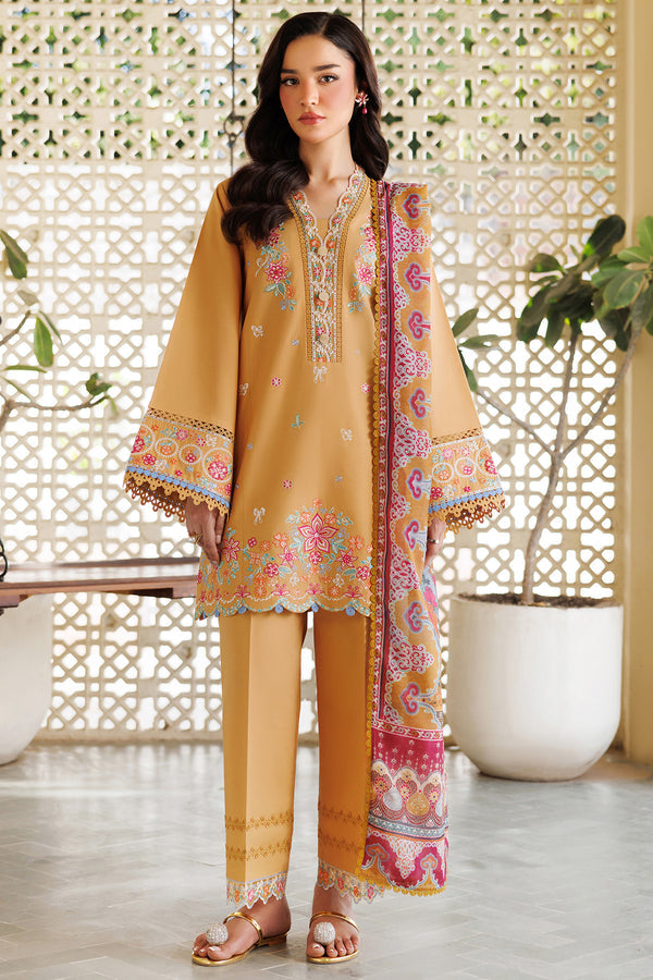 Farasha | Summer Weaves Embroidered Lawn | Golden Bloom by Farasha - Designer Dress - Type: Ladies Clothes - Available at Libayah - 100% Original