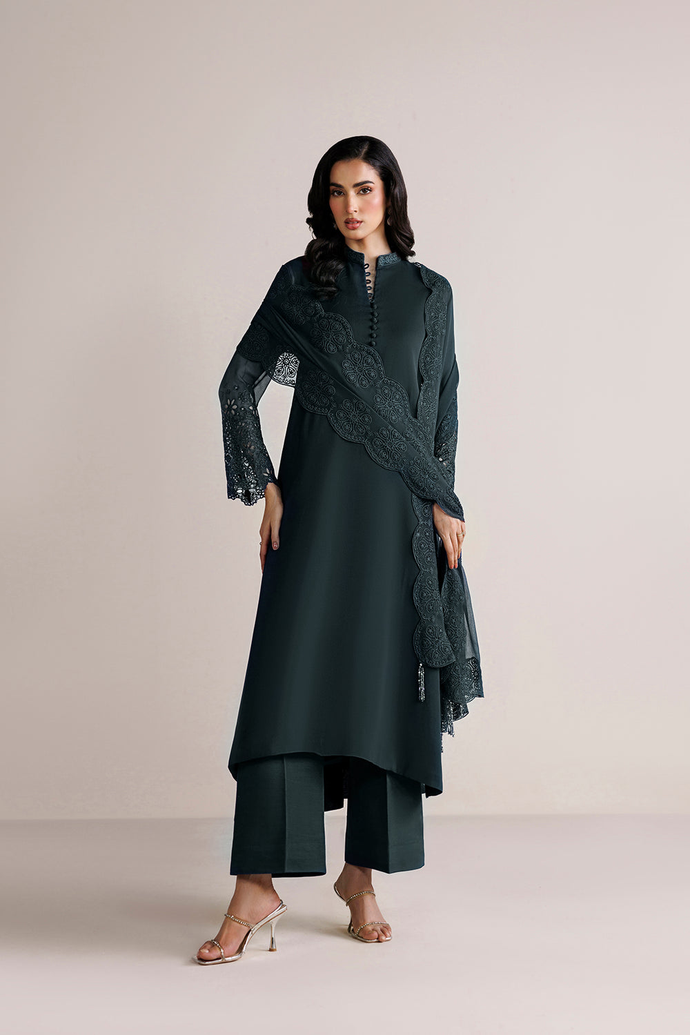 Farasha | Chiffon Essentials 26 | Moonlit Smoke by Farasha - Designer Dress  - Type : Ladies Clothes - Available at Libayah - 100% Original 