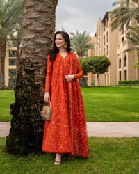 Faiza Saqlain | AYA - Unstitched Luxury Lawn '26 | Denisa by Faiza Saqlain - Designer Dress  - Type : Ladies Clothes - Available at Libayah - 100% Original 