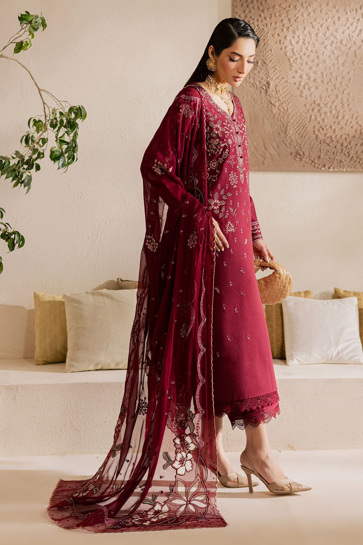 Nureh | Karandi Collection | NE-219 by Nureh - Designer Dress  - Type : Ladies Clothes - Available at Libayah - 100% Original 