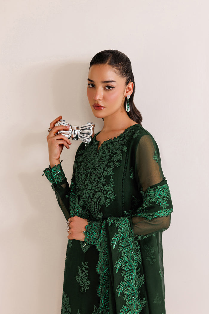 Farasha | Chiffon Threads 26 | Emerald Leaf by Farasha - Designer Dress  - Type : Ladies Clothes - Available at Libayah - 100% Original 