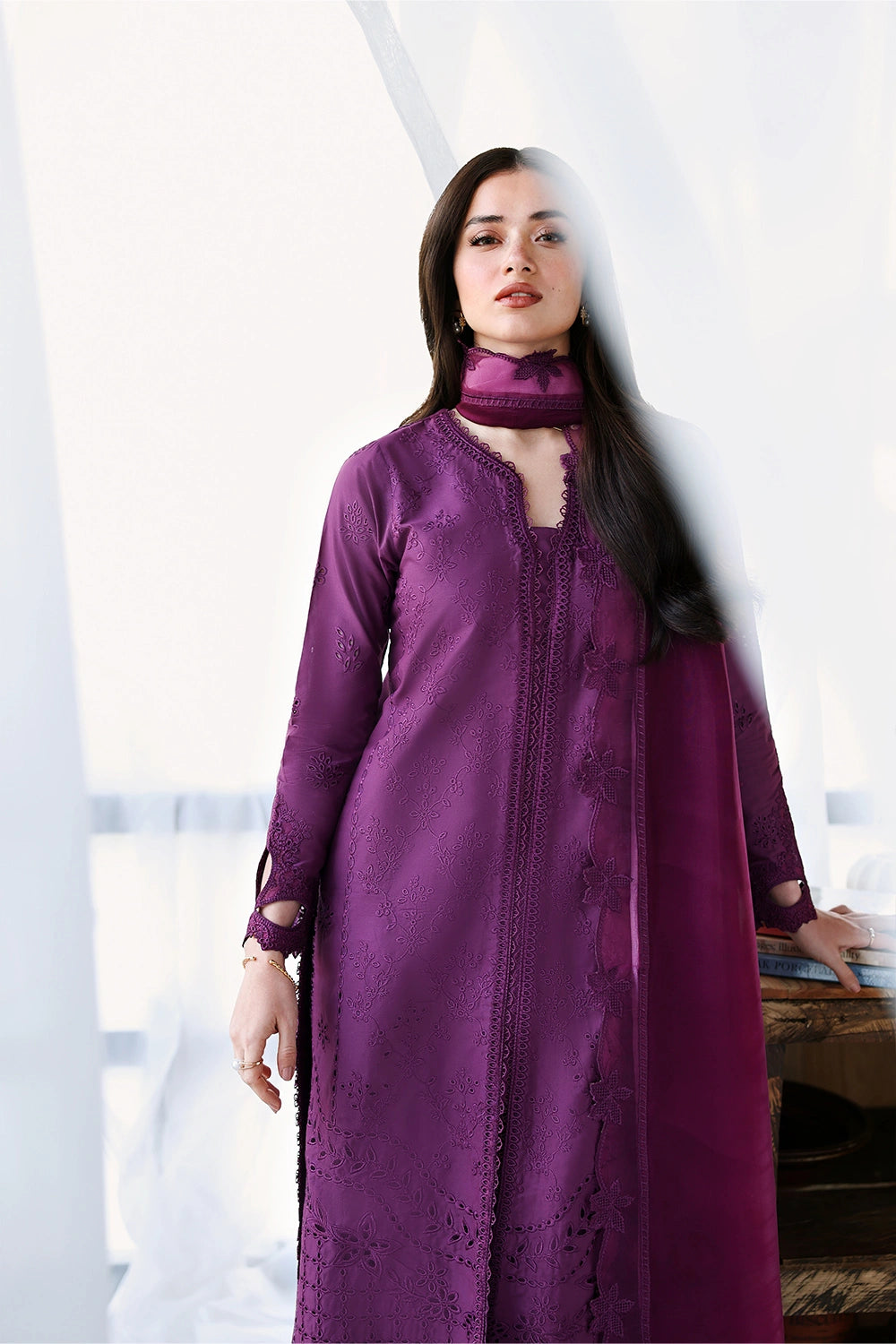 Azure | Luxury Lawn 26 | Mulberry by Azure - Designer Dress  - Type : Ladies Clothes - Available at Libayah - 100% Original 