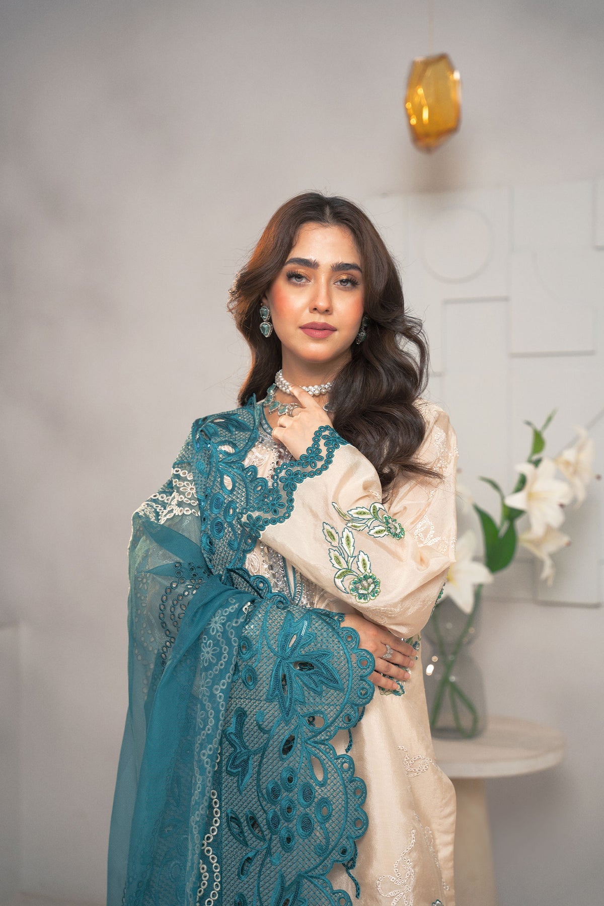 Fozia Khalid | Dilkash Festive Wear 25 | Rameen by Fozia Khalid - Designer Dress - Type : Ladies Clothes - Available at Libayah - 100% Original 