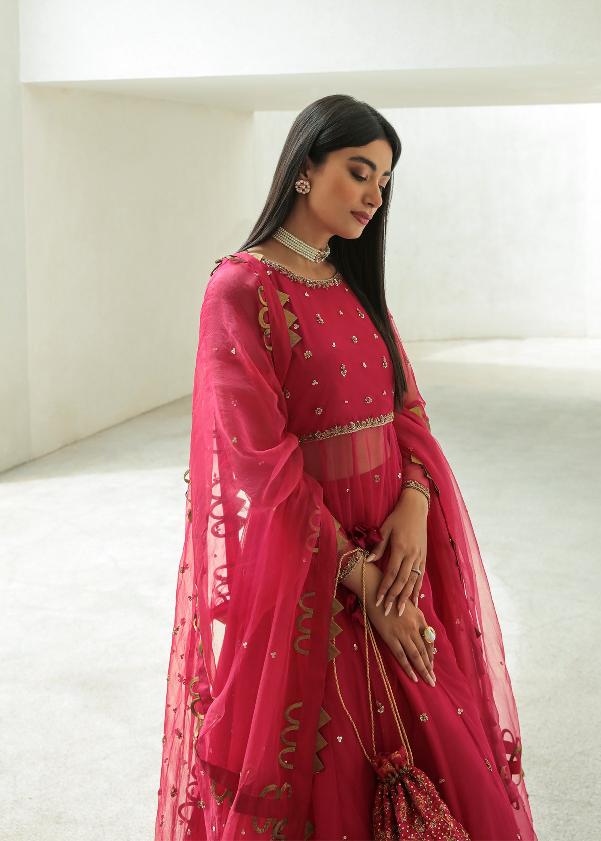 Purple Haze Pret Studio | Apsara Formals | Rose Pink Pashwas by Purple Haze - Designer Dress - Type: Ladies Clothes - Available at Libayah - 100% Original