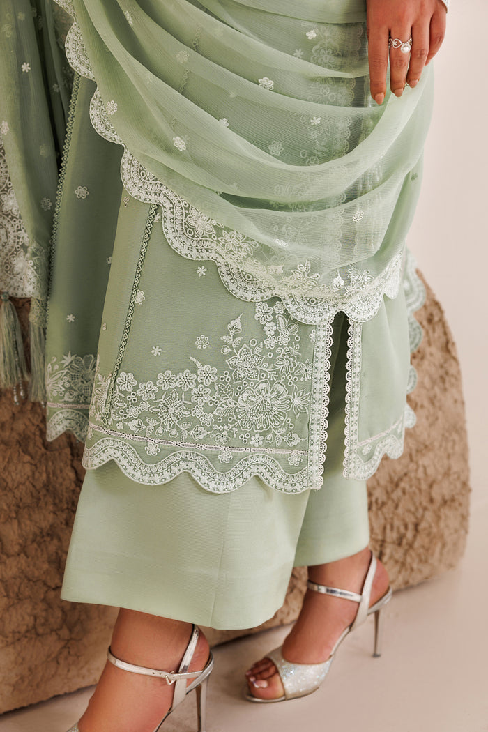 Farasha | Chiffon Threads 26 | Pastel Mint by Farasha - Designer Dress  - Type : Ladies Clothes - Available at Libayah - 100% Original 