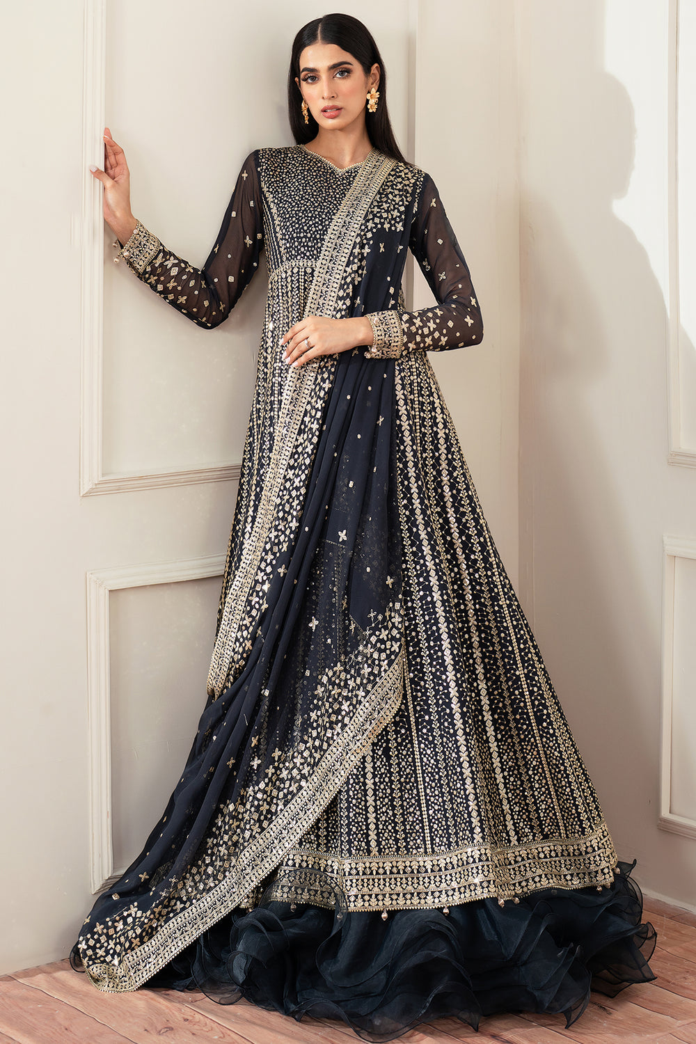 Farasha | Essence Formals 25 | Midnight Navy by Farasha - Designer Dress  - Type : Ladies Clothes - Available at Libayah - 100% Original 
