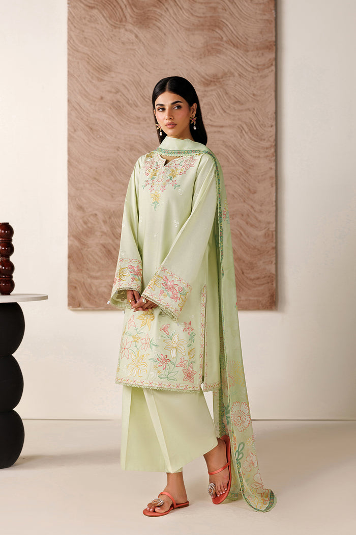 Farasha | Summer Melody 26 | Velvet Sage by Farasha - Designer Dress  - Type : Ladies Clothes - Available at Libayah - 100% Original 