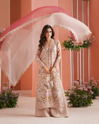 Faiza Saqlain | Roim Silk Edit | Nermin by Faiza Saqlain - Designer Dress  - Type : Luxury Dress - Available at Libayah - 100% Original 