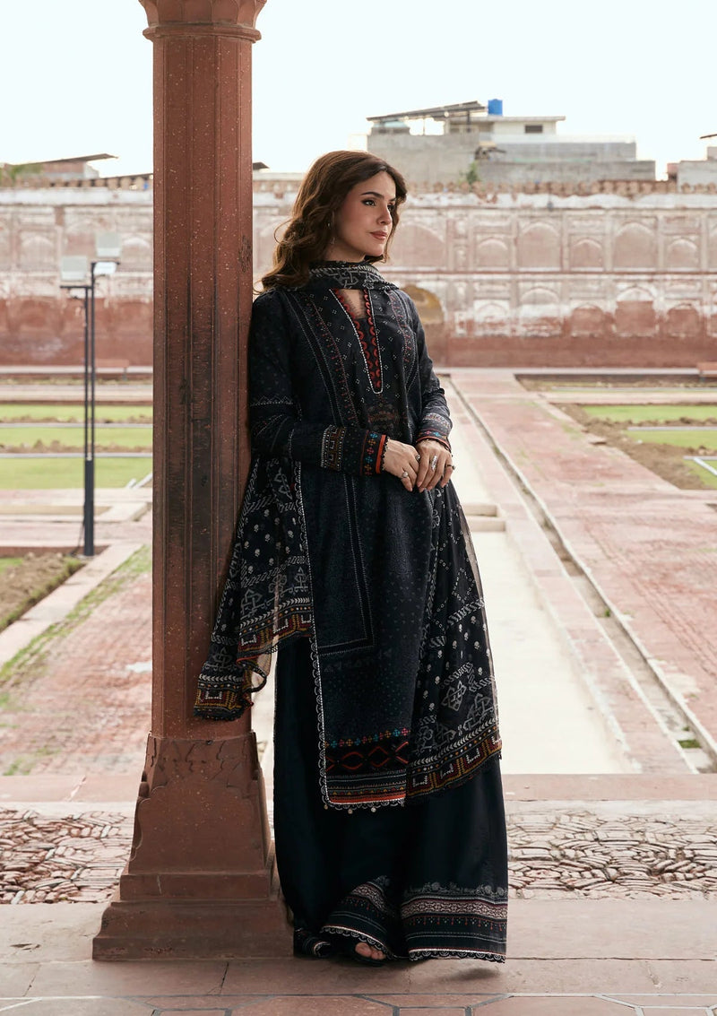 Kahf Premium | Prints Collection 26 | KPS-5A GUL-E-SIYAH - by Libayah - Registered Vendor of : Kahf Premium - 100% Original Designer Dress