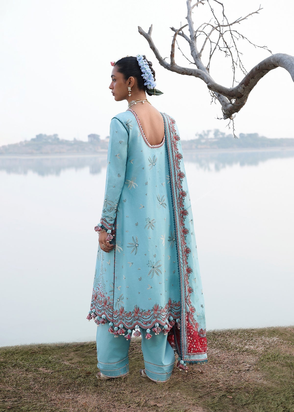 Hussain Rehar | Kalabagh Luxury Lawn 26 | Sepher by Hussain Rehar - Designer Dress  - Type : Ladies Clothes - Available at Libayah - 100% Original 