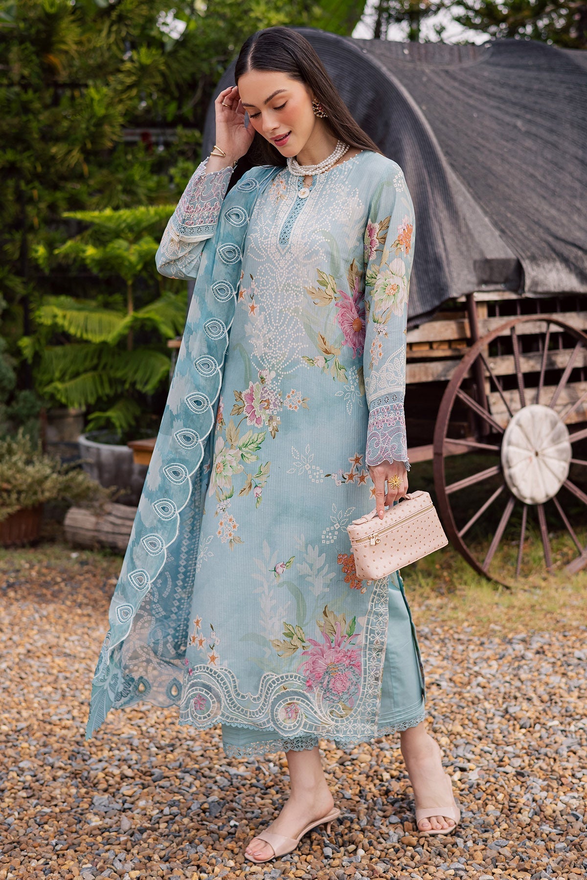 Nureh | Gardenia Lawn 26 | NSG-209 by Nureh - Designer Dress  - Type : Ladies Clothes - Available at Libayah - 100% Original 