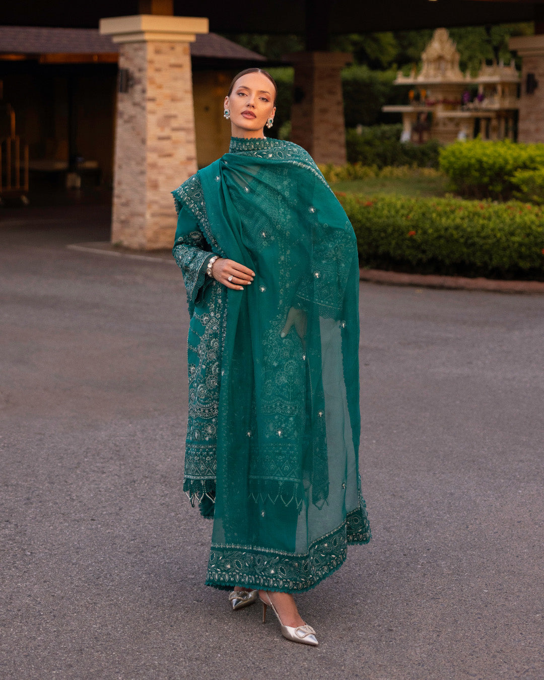 Faiza Saqlain | Zinnia Lawn 25 | Calla by Faiza Saqlain - Designer Dress - Type: Ladies Clothes - Available at Libayah - 100% Original