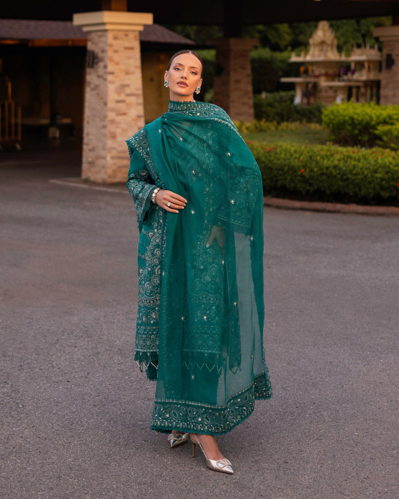 Faiza Saqlain | Zinnia Lawn 25 | Calla by Faiza Saqlain - Designer Dress - Type: Ladies Clothes - Available at Libayah - 100% Original