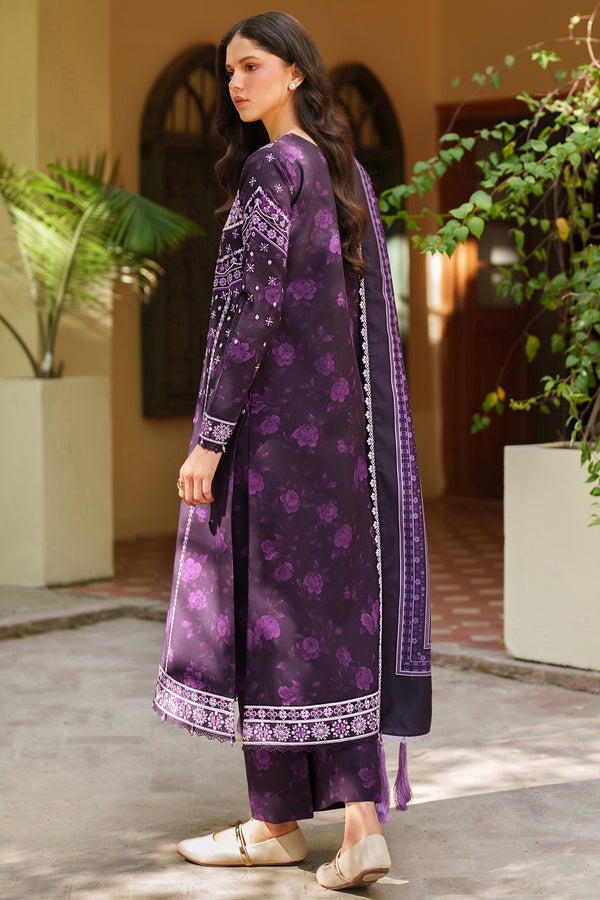 Farasha | Meline Premium Viscose 25 | Plum Powder by Farasha - Designer Dress  - Type : Ladies Clothes - Available at Libayah - 100% Original 