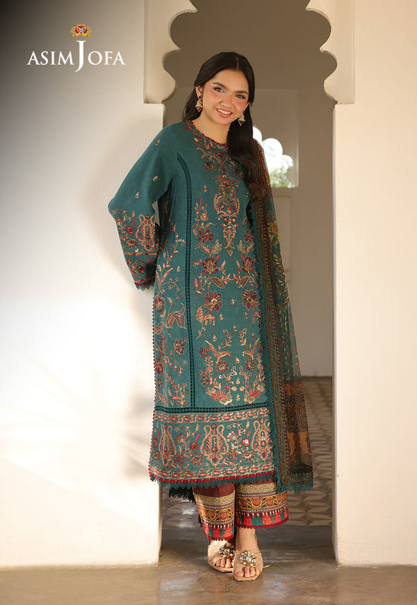 Asim Jofa | Summer Rhapsody | AJUBU-03 Embroidered Jacquard by Asim Jofa - Designer Dress  - Type : Ladies Clothes - Available at Libayah - 100% Original 