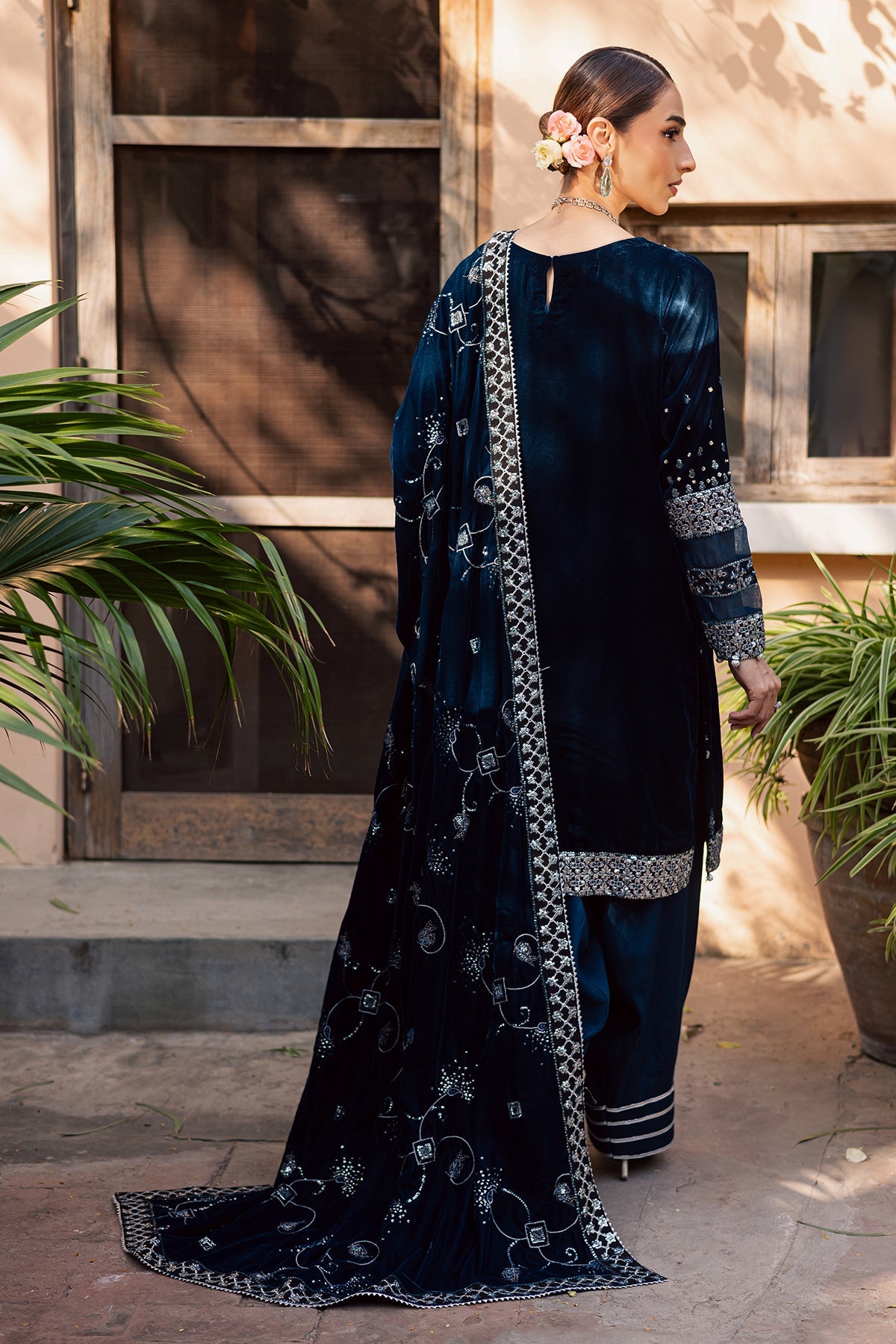 Nureh | Maya Velvet | NW-114 by Nureh - Designer Dress  - Type : Ladies Clothes - Available at Libayah - 100% Original 