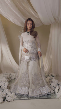 Musferah Saad | Casa Blance | Ivory Serenade by Musferah Saad - Designer Dress  - Type : Ladies Clothes - Available at Libayah - 100% Original 