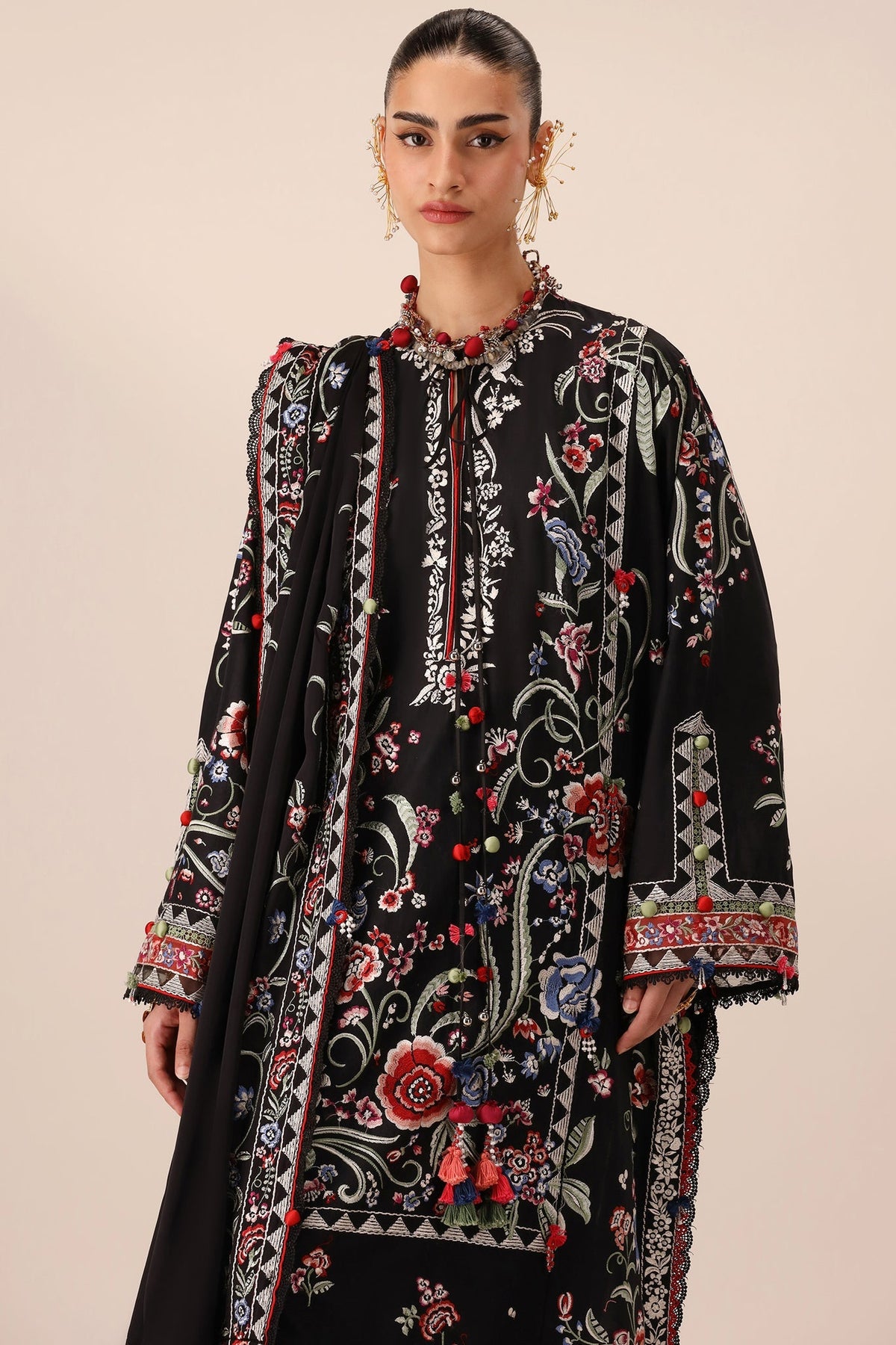 Elan | Stitched Pret 26 | ZABAR (EL26-01 A ST) by Elan - Designer Dress  - Type : Ladies Clothes - Available at Libayah - 100% Original 