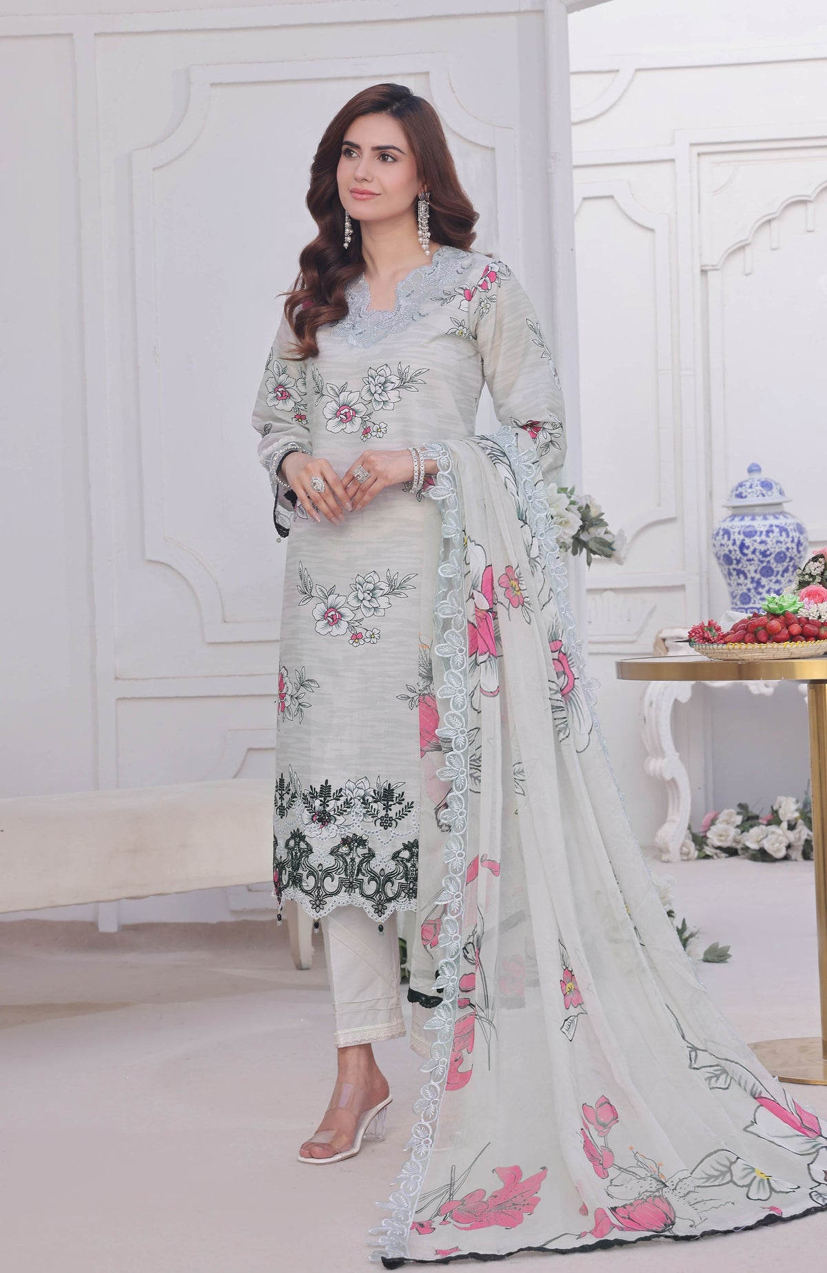 Al Zohaib | Applique Kari Cutwork Edit 25 | ACE-25-07 by Alzohaib - Designer Dress - Type: Ladies Clothes - Available at Libayah - 100% Original
