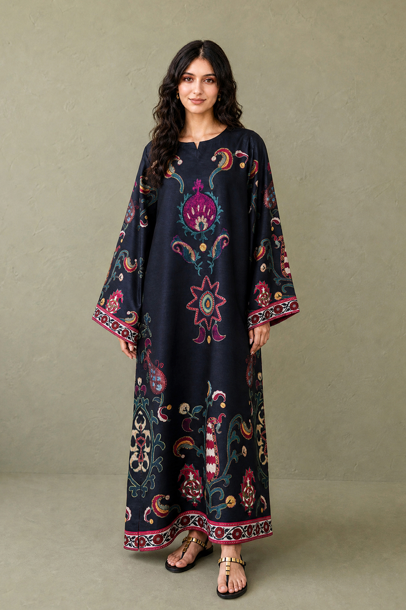 Saad Shaikh | Ease Fall Edit 26 | D-05 Kaftan by Saad Shaikh - Designer Dress  - Type : Ladies Clothes - Available at Libayah - 100% Original 
