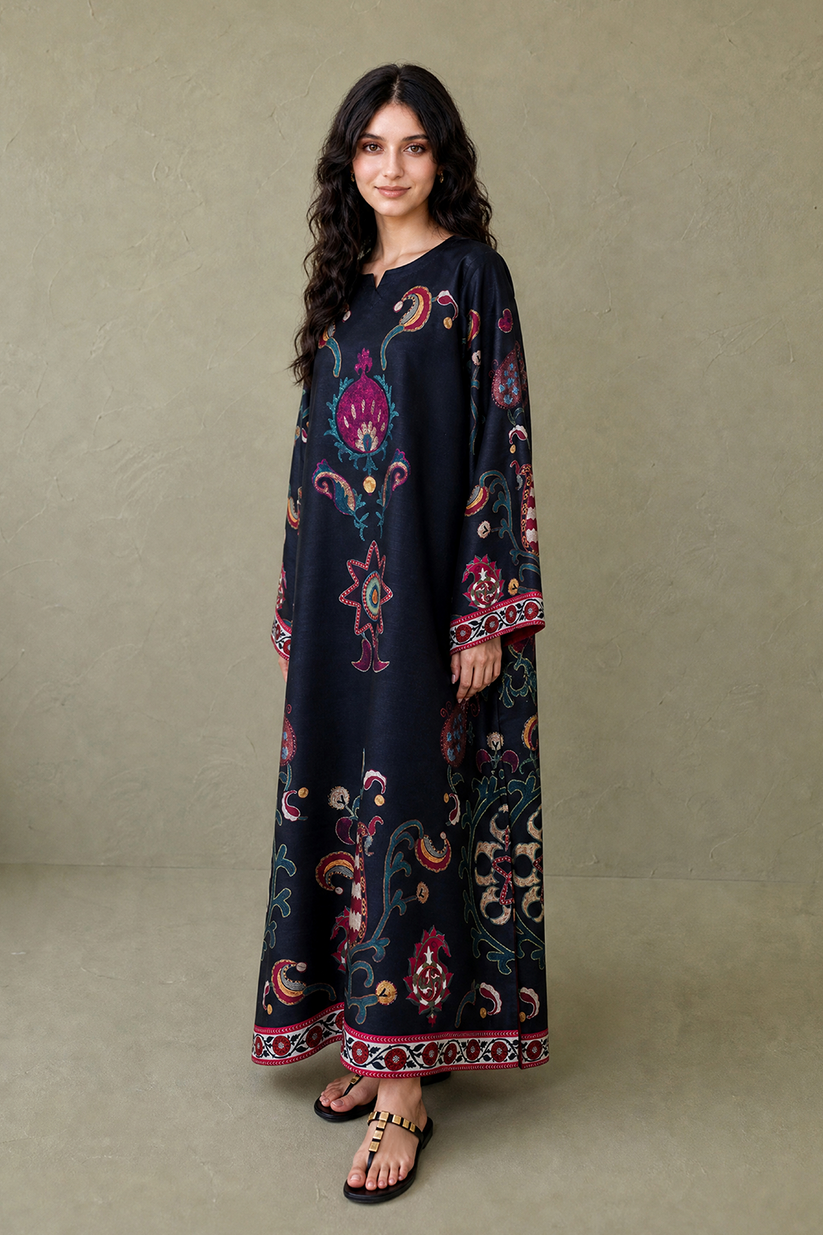 Saad Shaikh | Ease Fall Edit 26 | D-05 Kaftan by Saad Shaikh - Designer Dress  - Type : Ladies Clothes - Available at Libayah - 100% Original 