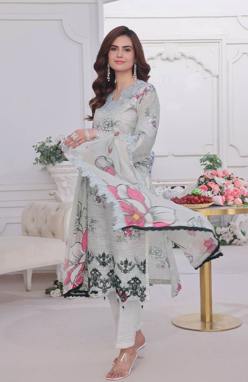 Al Zohaib | Applique Kari Cutwork Edit 25 | ACE-25-07 by Alzohaib - Designer Dress - Type: Ladies Clothes - Available at Libayah - 100% Original