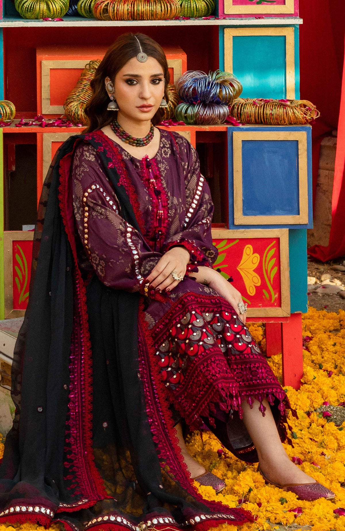 Al Zohaib | Bandhani The Tale of Jaipur 25 |BTJ-25-07 by Al Zohaib - Designer Dress - Type: Ladies Clothes - Available at Libayah - 100% Original