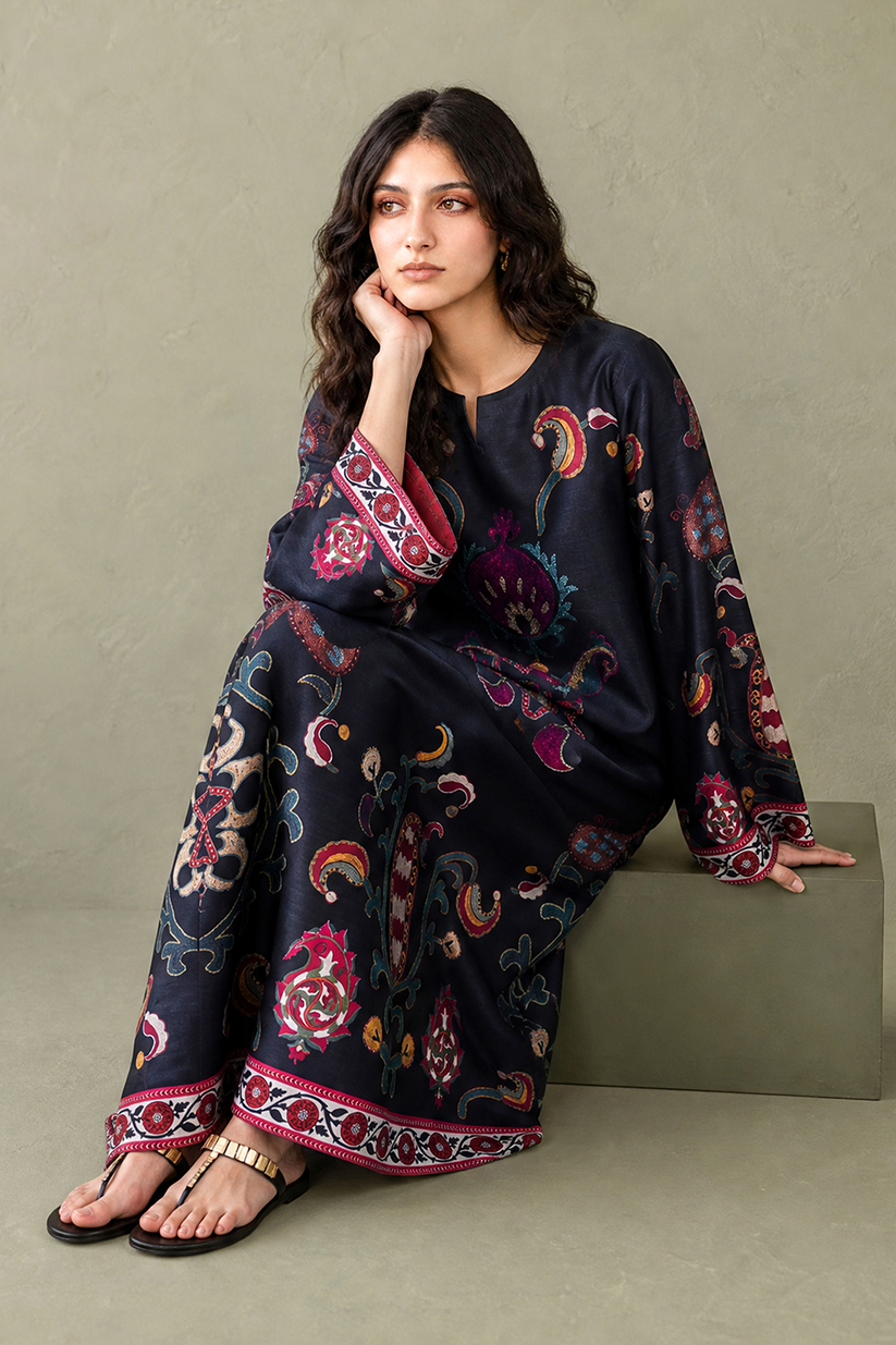 Saad Shaikh | Ease Fall Edit 26 | D-05 Kaftan by Saad Shaikh - Designer Dress  - Type : Ladies Clothes - Available at Libayah - 100% Original 
