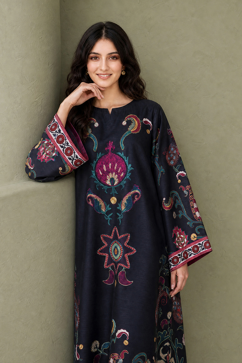 Saad Shaikh | Ease Fall Edit 26 | D-05 Kaftan by Saad Shaikh - Designer Dress  - Type : Ladies Clothes - Available at Libayah - 100% Original 