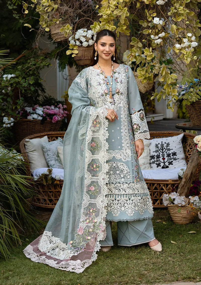Elaf Premium | Luxury Lawn 25 | ELM-3B SAMAA by Elaf Premium - Designer Dress - Type: Ladies Clothes - Available at Libayah - 100% Original