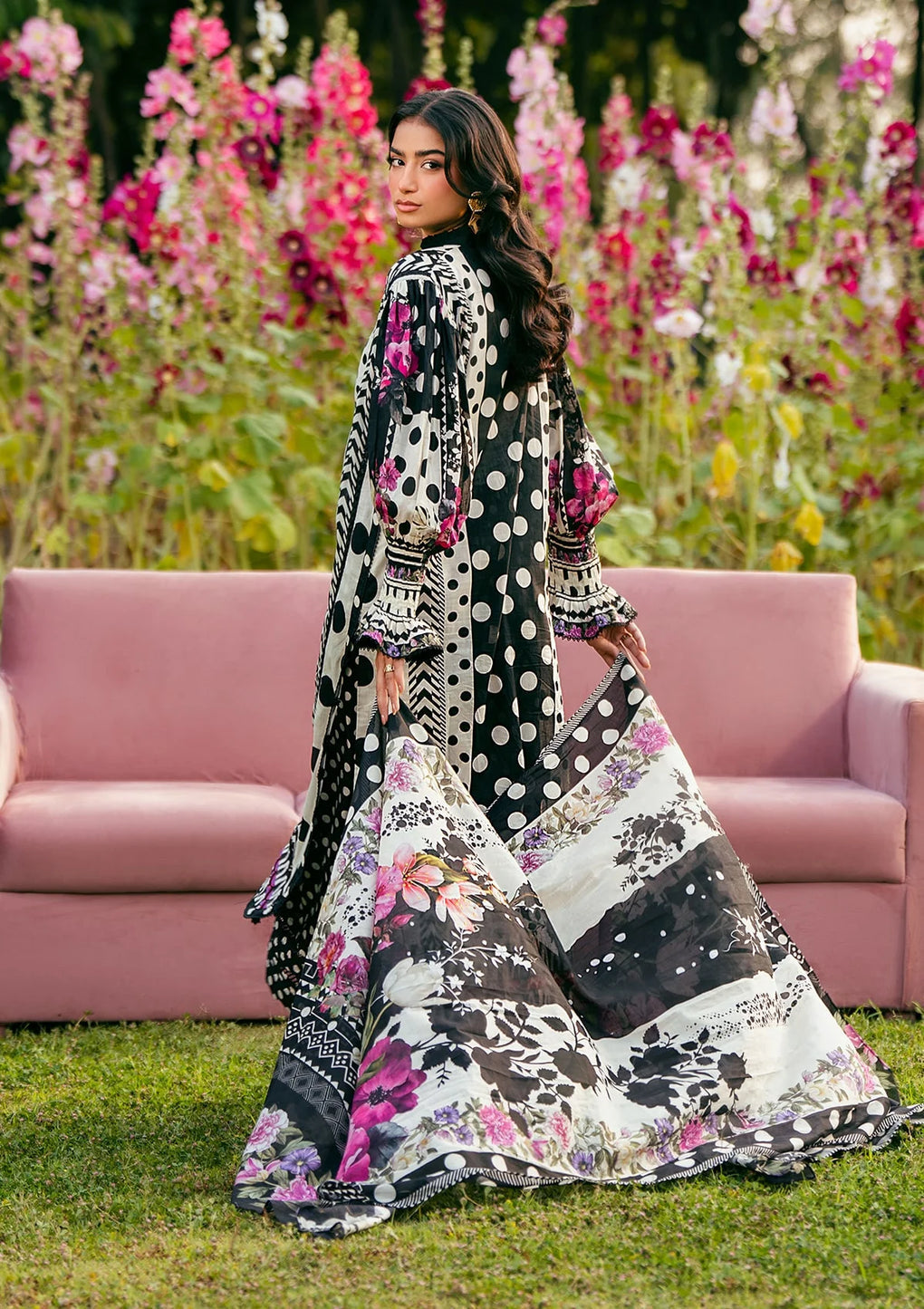 Elaf Premium | Prints 25 | EPS-2B MYSTIC NOIR by Elaf Premium - Designer Dress - Type: Ladies Clothes - Available at Libayah - 100% Original