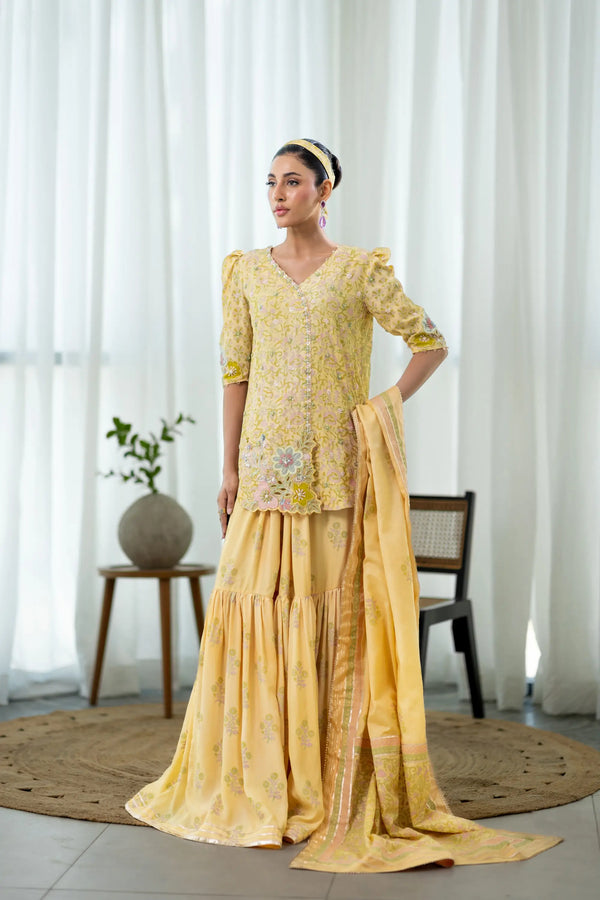 Afrozeh | Basic Pret 26 RTW | NACRE by Afrozeh - Designer Dress  - Type : Ladies Clothes - Available at Libayah - 100% Original 