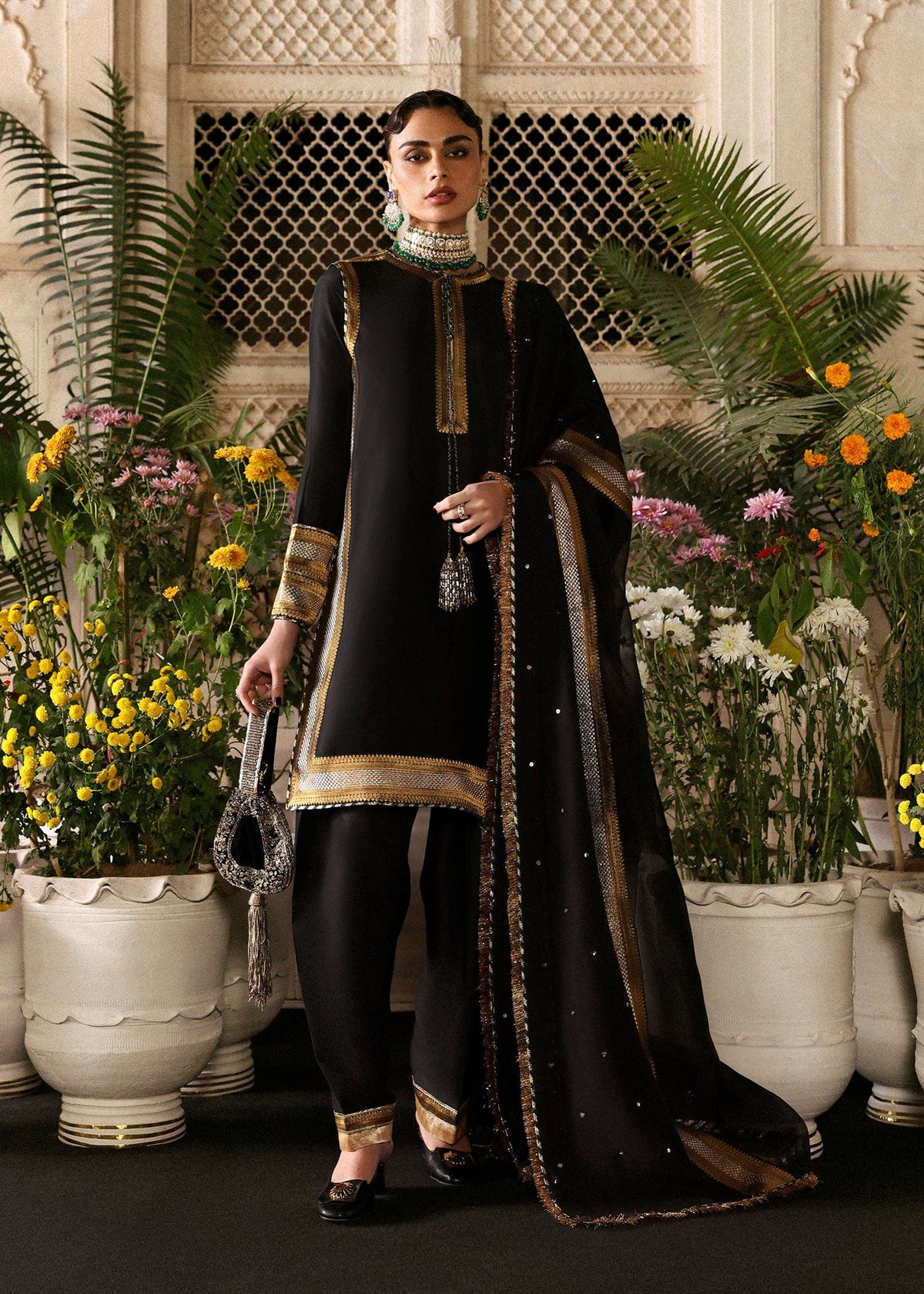 Hussain Rehar | Luxury Pret AW 25 | Noctira by Hussain Rehar - Designer Dress  - Type : Ladies Clothes - Available at Libayah - 100% Original 