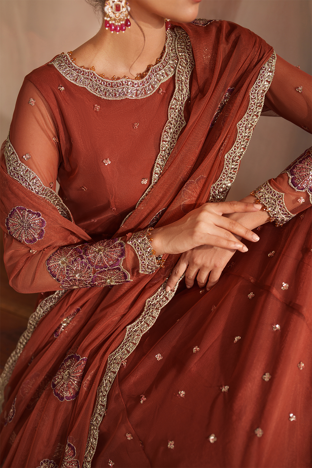 Iznik | Festive Formal |  CC-78 Embroidered Net by Iznik - Designer Dress  - Type : Ladies Clothes - Available at Libayah - 100% Original 