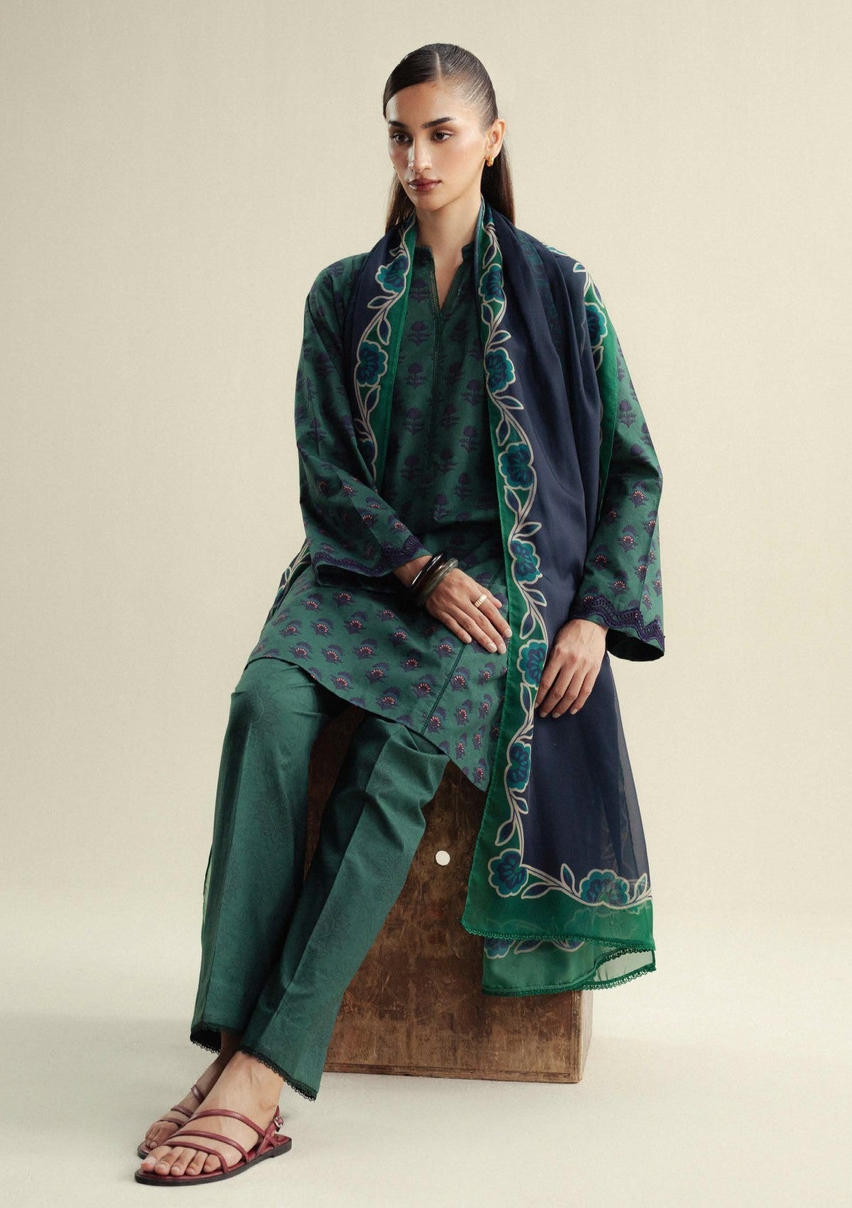 Zara Shahjahan | Coco Prints 25 | Willow-10A by Zara Shahjahan - Designer Dress  - Type : Ladies Clothes - Available at Libayah - 100% Original 