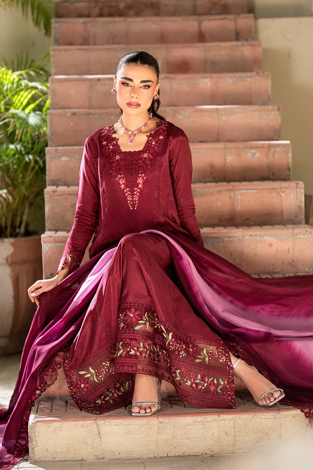 Afrozeh | Basic Pret 26 RTW | NACRE by Afrozeh - Designer Dress  - Type : Ladies Clothes - Available at Libayah - 100% Original 
