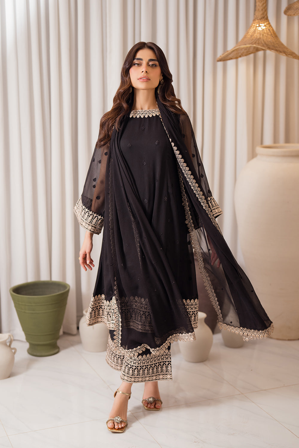 Azure | Luxe Formals | Midnight Elegance by Azure - Designer Dress - Type: Ladies Clothes - Available at Libayah - 100% Original