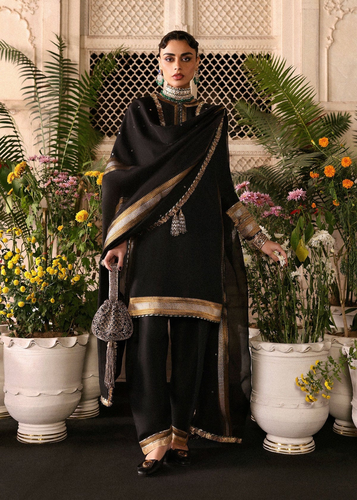 Hussain Rehar | Luxury Pret AW 25 | Noctira by Hussain Rehar - Designer Dress  - Type : Ladies Clothes - Available at Libayah - 100% Original 