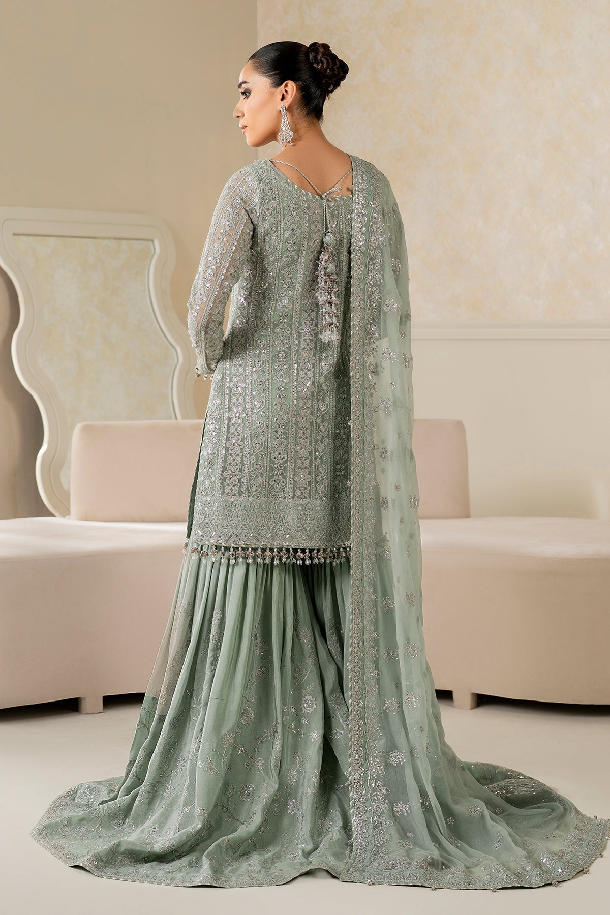 Baroque | Formal Collection | UF-4160 by Baroque - Designer Dress  - Type : Ladies Clothes - Available at Libayah - 100% Original 