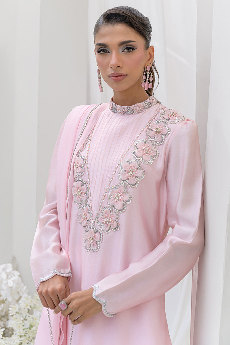 Chic Ophicial | Aarzu Luxe Pret | Blush Petal by Chic Ophicial - Designer Dress  - Type : Ladies Clothes - Available at Libayah - 100% Original 